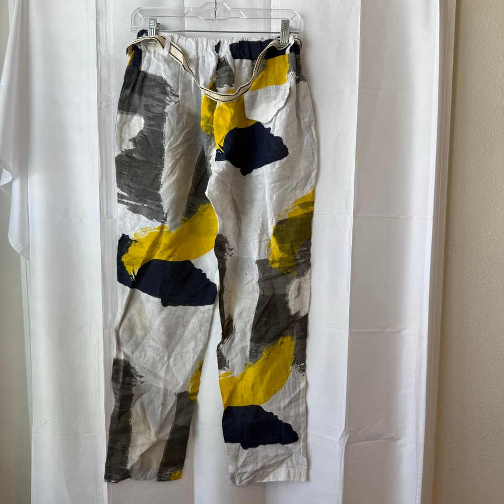 NEW Women's Cottonways Pants OSFM White Abstract